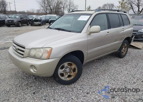 2002 Toyota Highlander V6 from USA, damaged, VIN JTEGF21A920044576